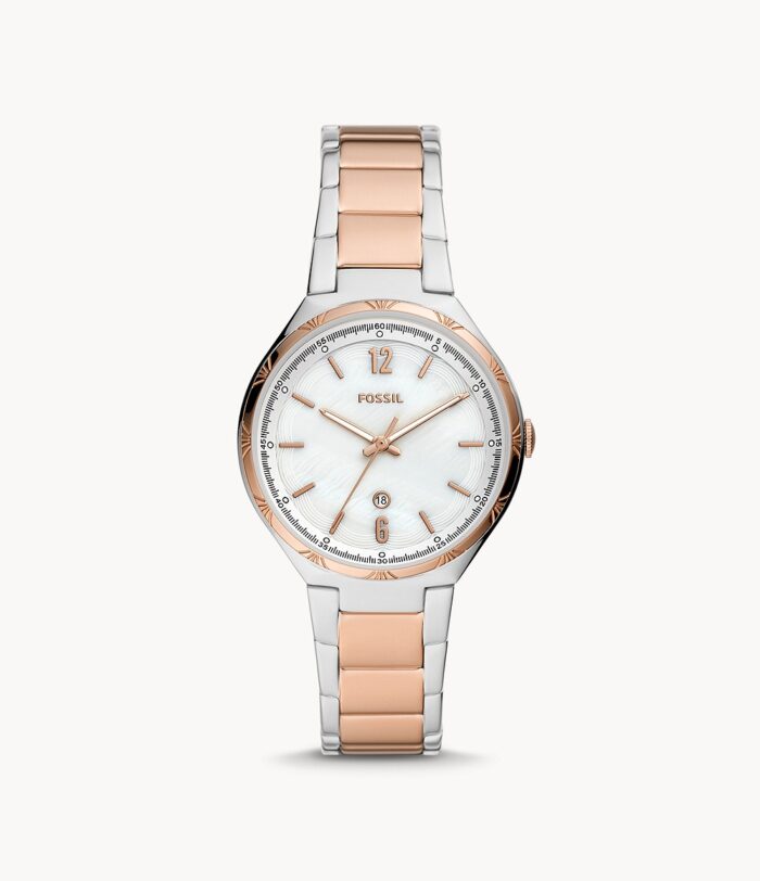 Ashtyn Three-Hand Date Two-Tone Stainless Steel Watch