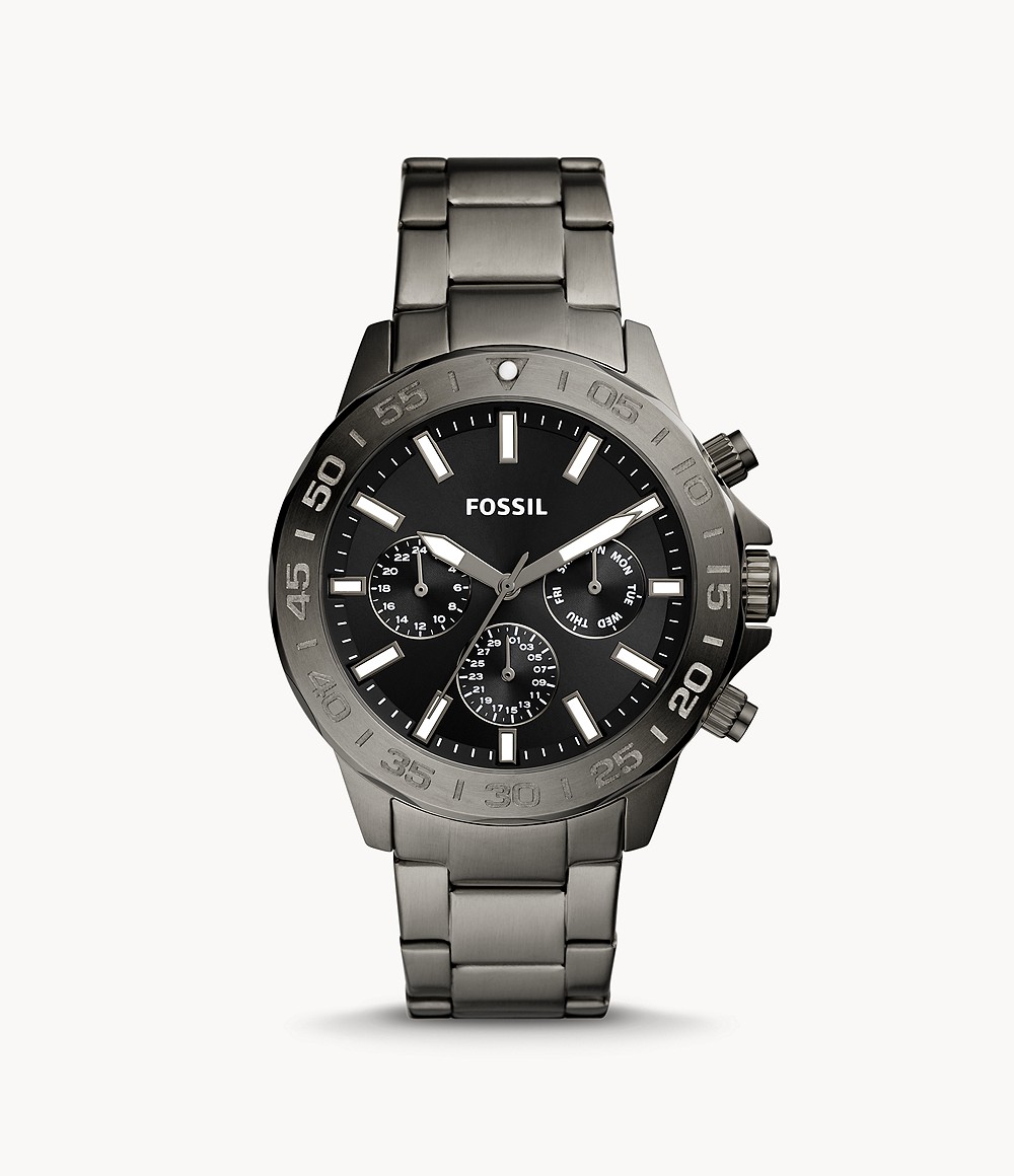 Bannon Multifunction Smoke Stainless Steel Watch