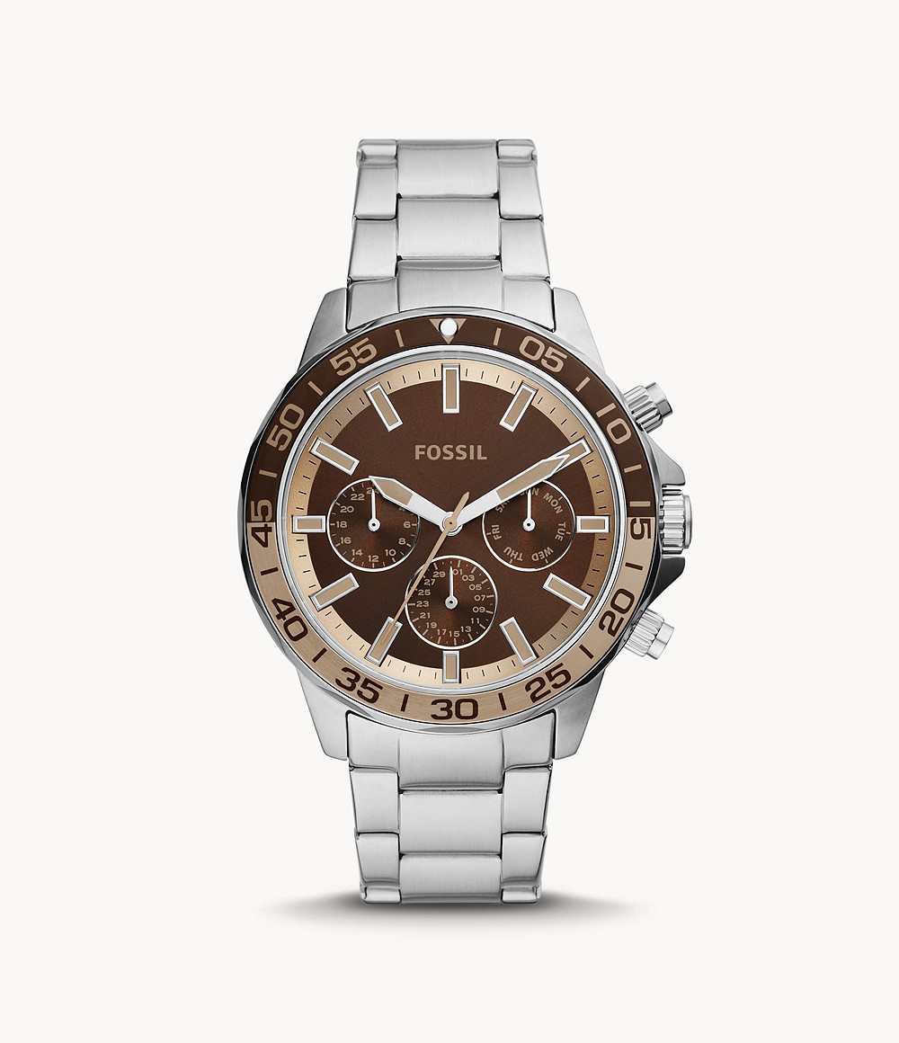 Bannon Multifunction Stainless Steel Watch