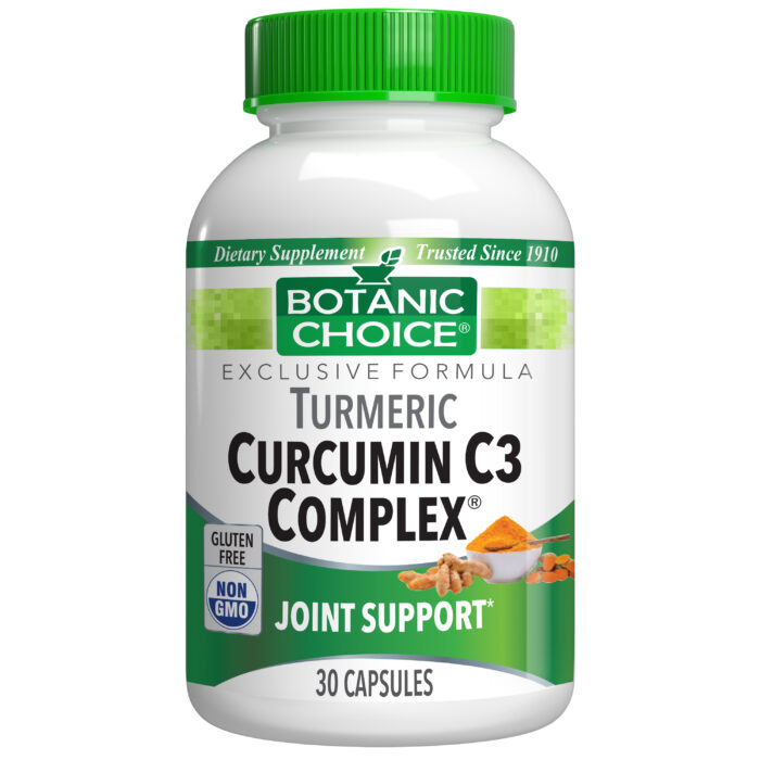 Botanic Choice Curcumin C3 Complex® with Bioperine® - Joint Support Supplement - 30 Capsules