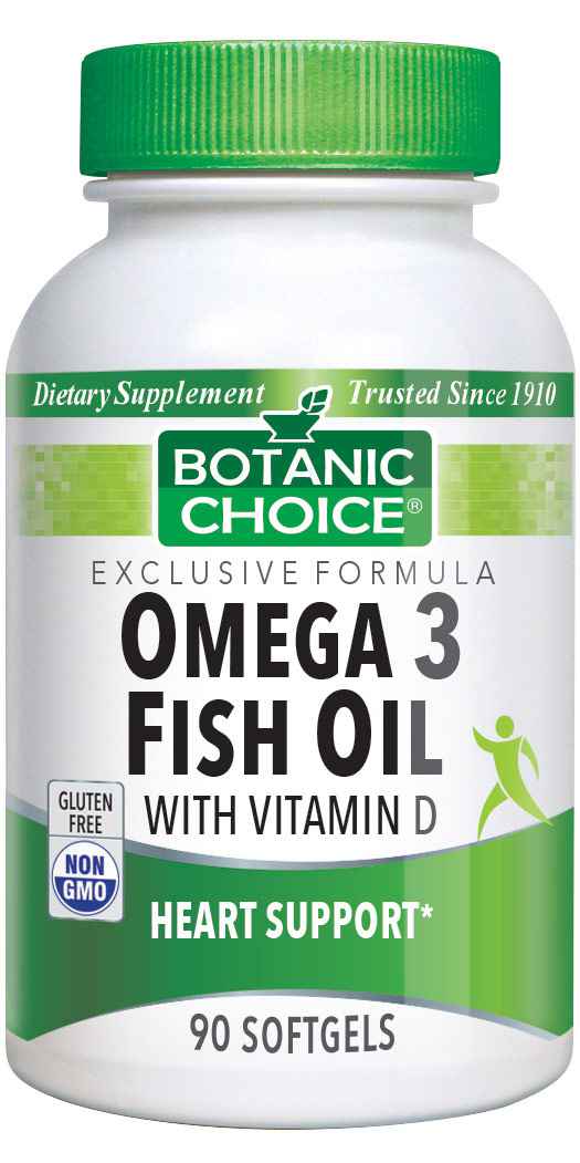 Botanic Choice Omega 3 Fish Oil with Vitamin D - 90 Softgels