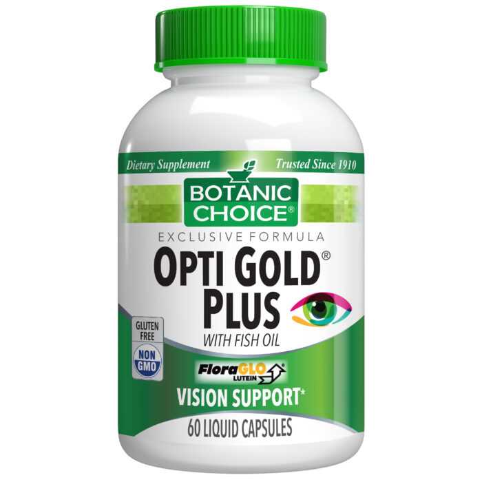 Botanic Choice Opti Gold Plus® with Fish Oil - Vision Support Supplement - 60 Capsules