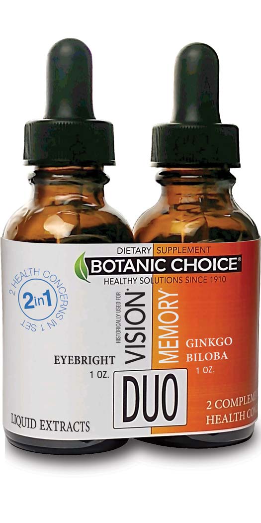 Botanic Choice Vision & Memory Liquid Extracts Duo - 1 Month