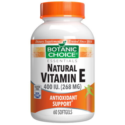 Botanic Choice Vitamin E Natural D-Alpha - 60 Softgels