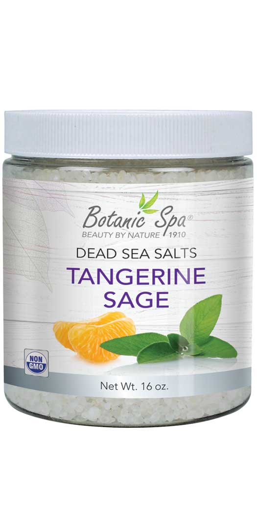 Botanic Spa Dead Sea Salts - Tangerine Sage Scented - 16 Oz