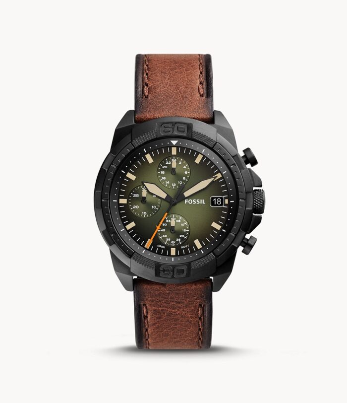 Bronson Chronograph Luggage Eco Leather Watch