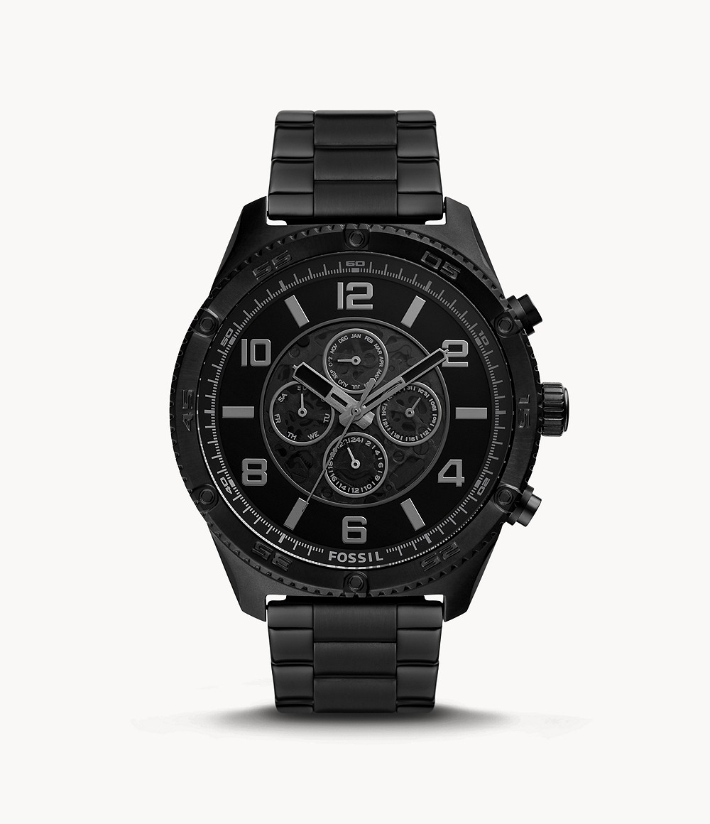 Brox Automatic Black Stainless Steel Watch