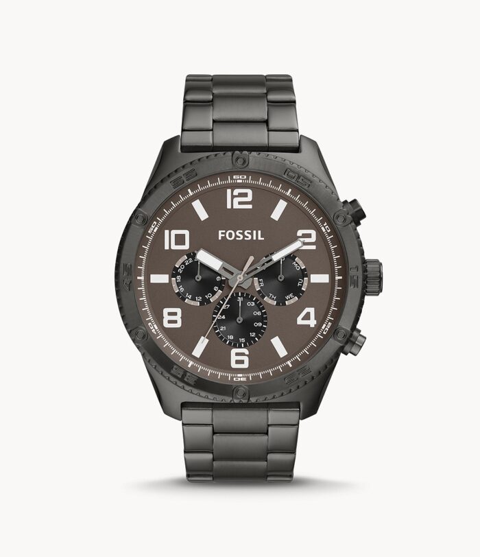 Brox Multifunction Smoke Stainless Steel Watch