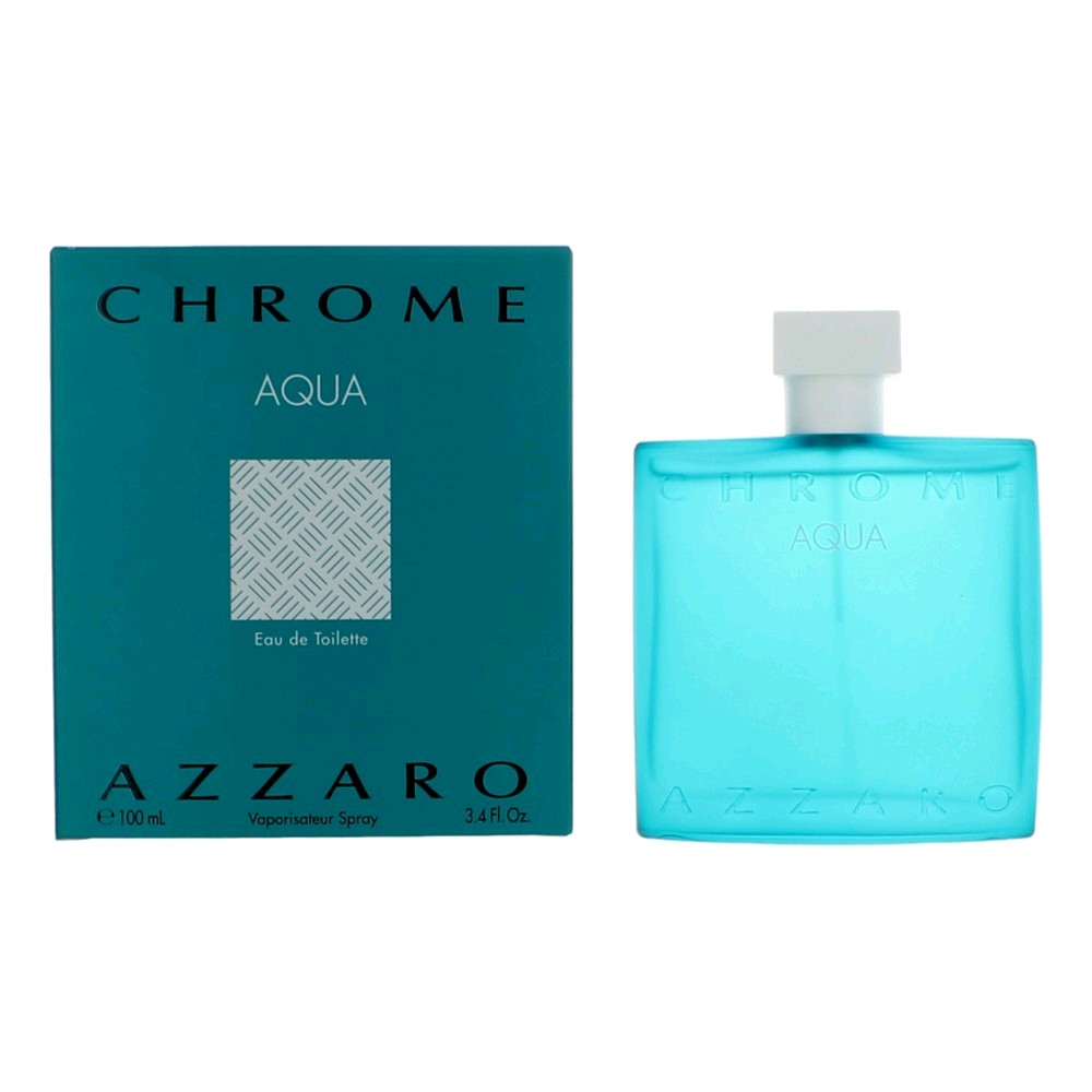 Chrome Aqua by Azzaro, 3.4 oz EDT Spray for Men