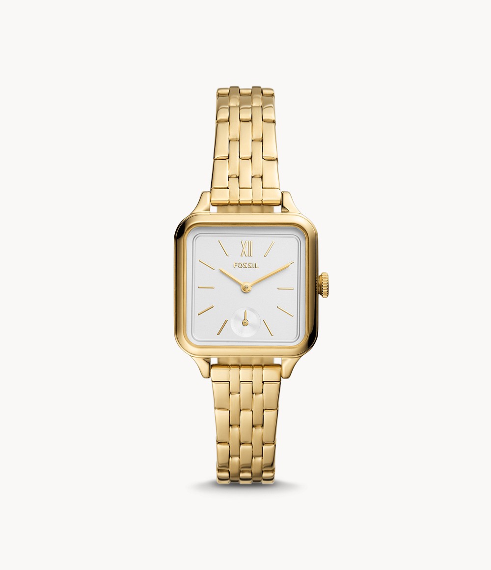 Colleen Three-Hand Gold-Tone Stainless Steel Watch