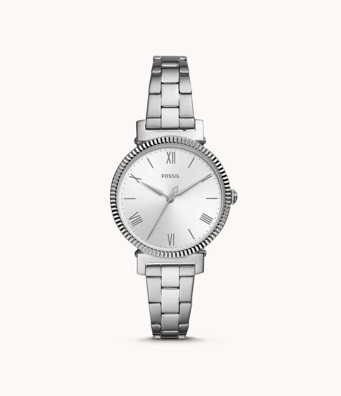 Daisy Three-Hand Stainless Steel Watch jewelry