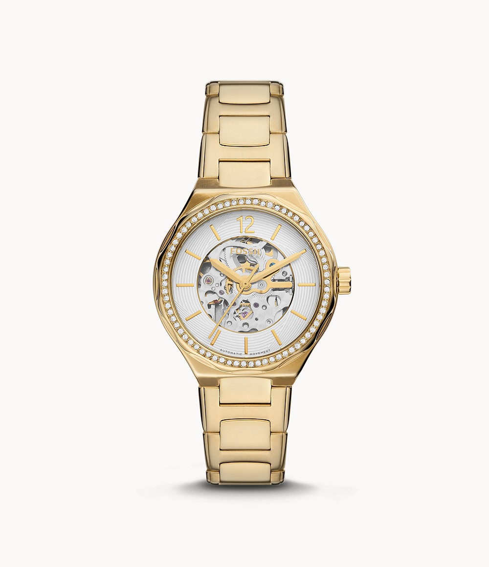 Eevie Automatic Gold-Tone Stainless Steel Watch