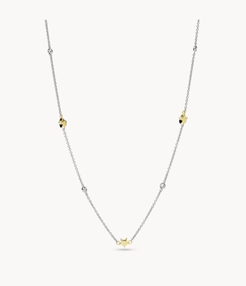 Elliott Diamonds By The Yard Stars Two-Tone Sterling Silver Station Necklace JFS00561998