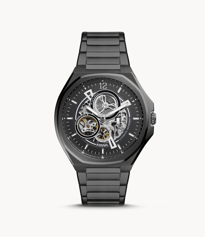 Evanston Automatic Black Stainless Steel Watch