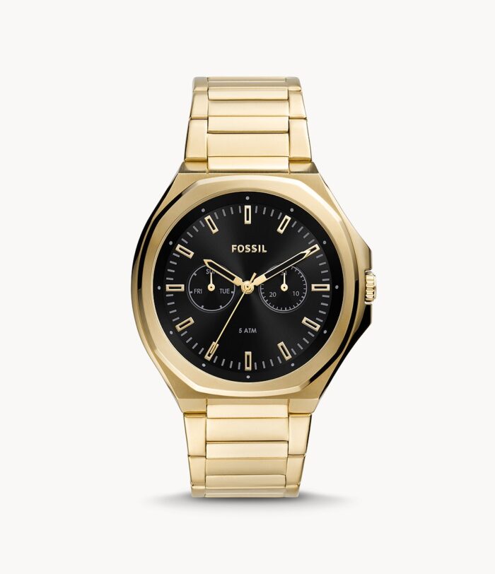 Evanston Multifunction Gold-Tone Stainless Steel Watch