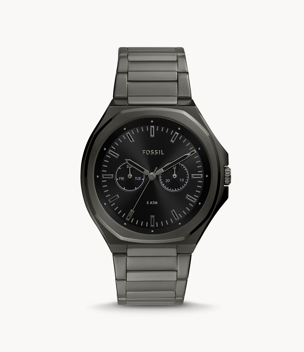 Evanston Multifunction Gunmetal Stainless Steel Watch