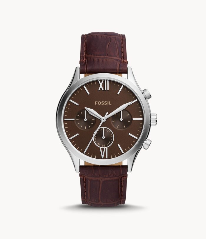 Fenmore Multifunction Brown Leather Watch