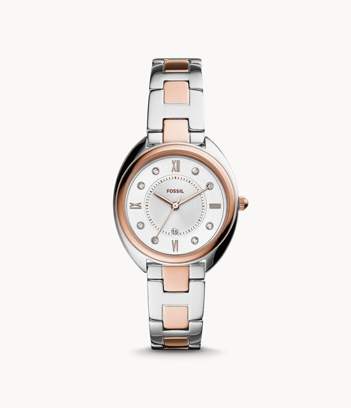 Gabby Three-Hand Date Two-Tone Stainless Steel Watch