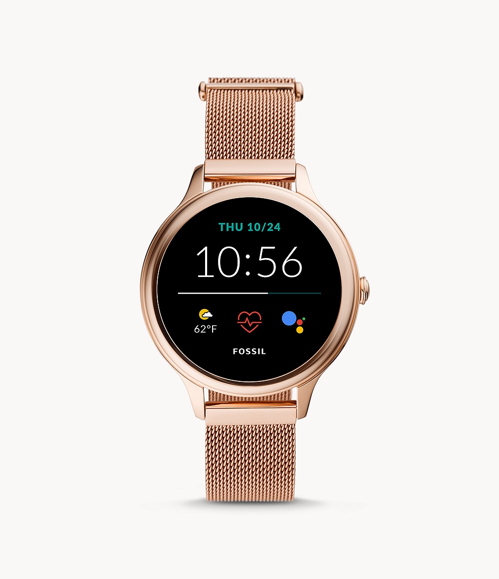 Gen 5E Smartwatch Rose Gold-Tone Stainless Steel Mesh