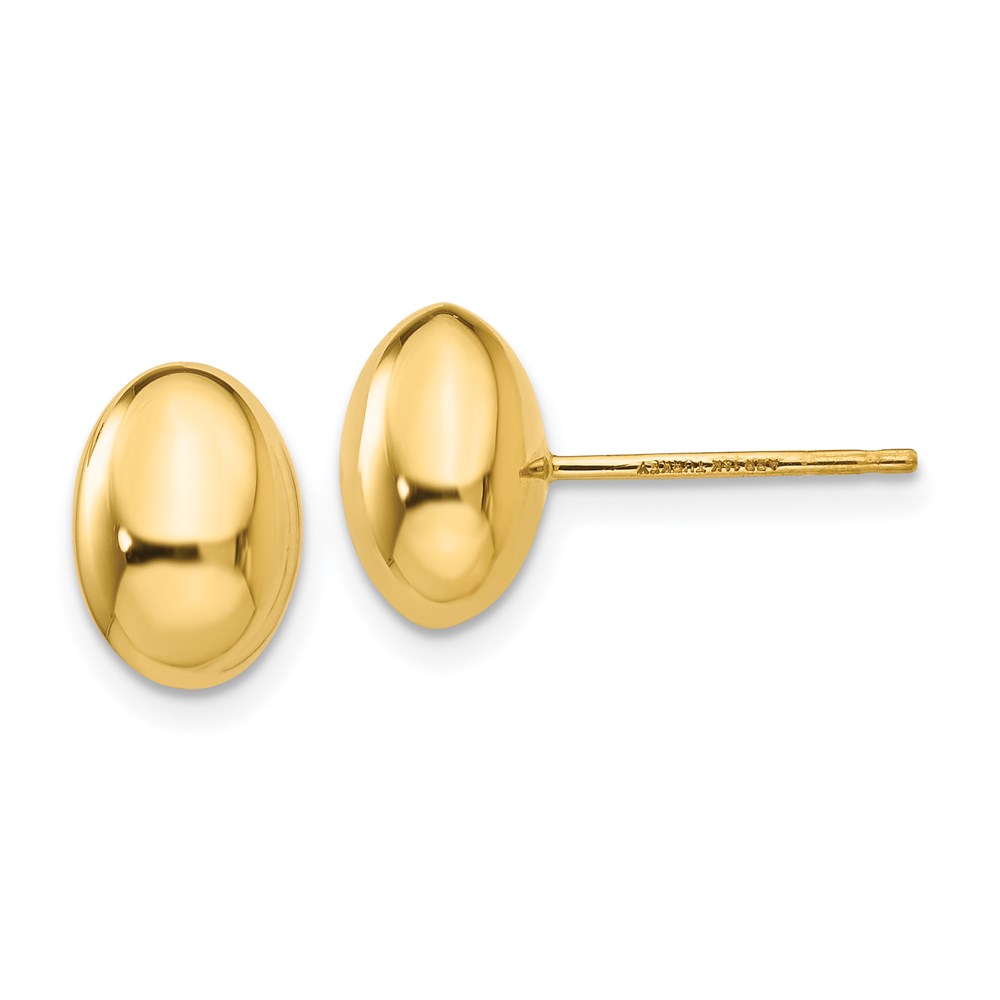 H1020 14K Yellow Gold Polished Post Earrings