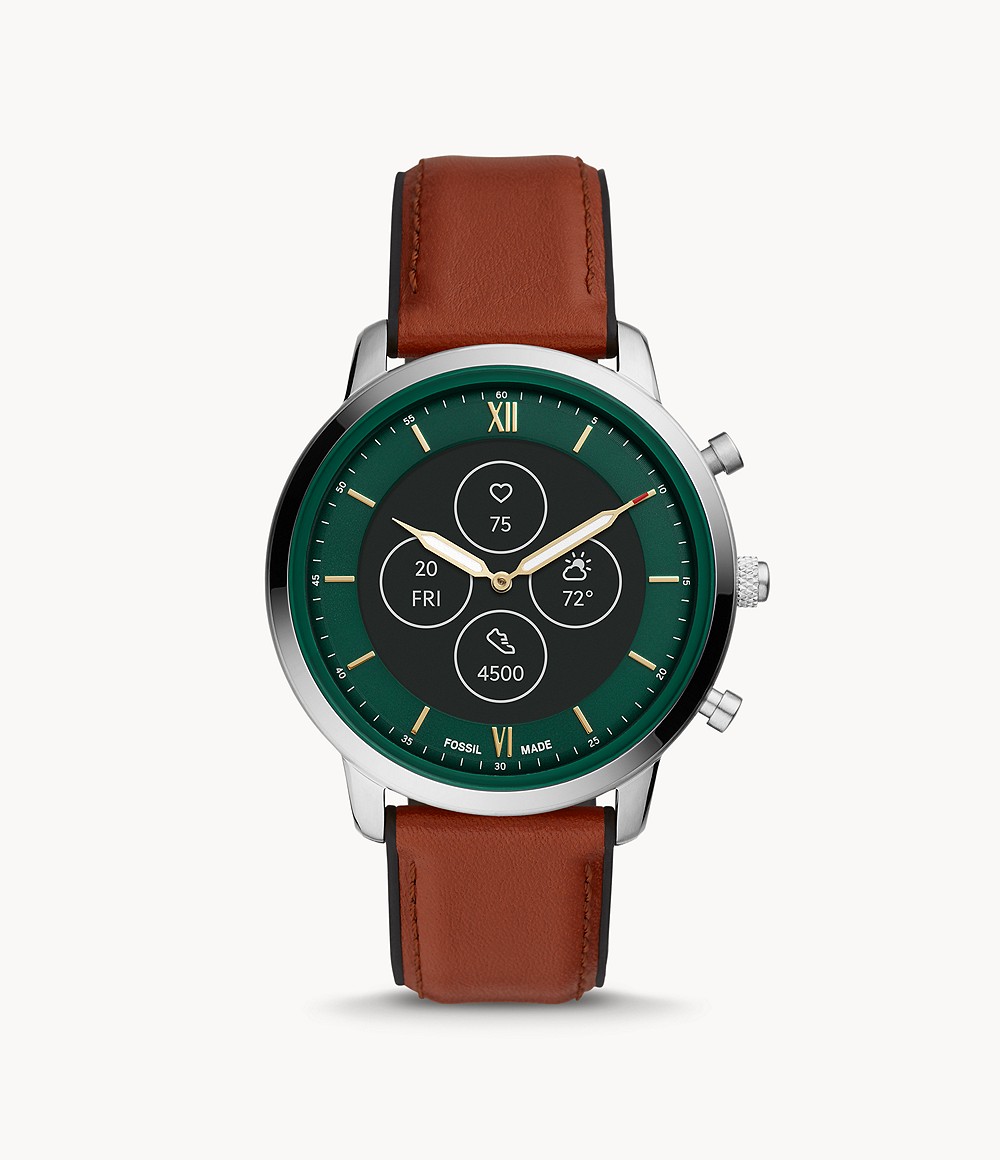 Hybrid Smartwatch Hr Neutra Brown Leather