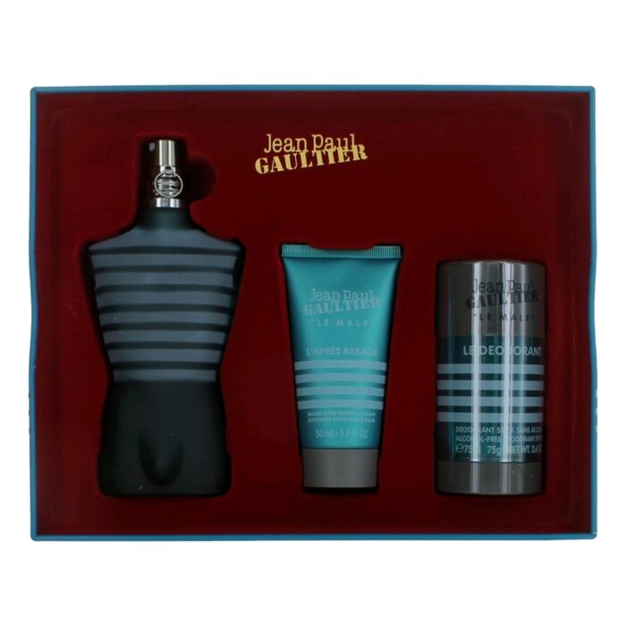 Jean Paul Gaultier Le Male by JPG, 3 Piece Gift Set for Men