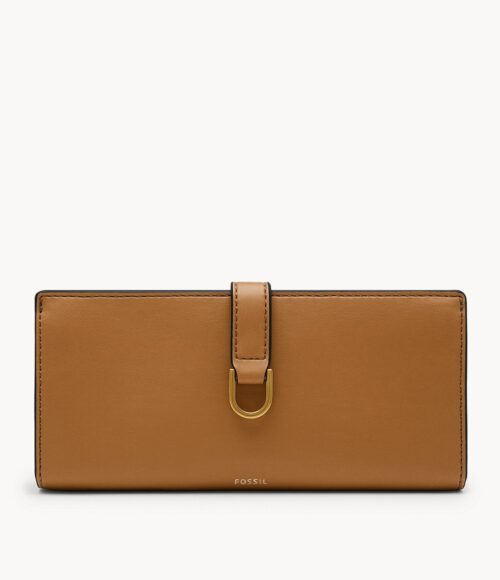 Kier Cactus Leather Tab Clutch SL6554231