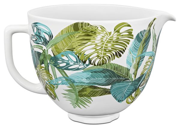 KitchenAid® 5 Quart Tropical Floral Patterned Ceramic Bowl