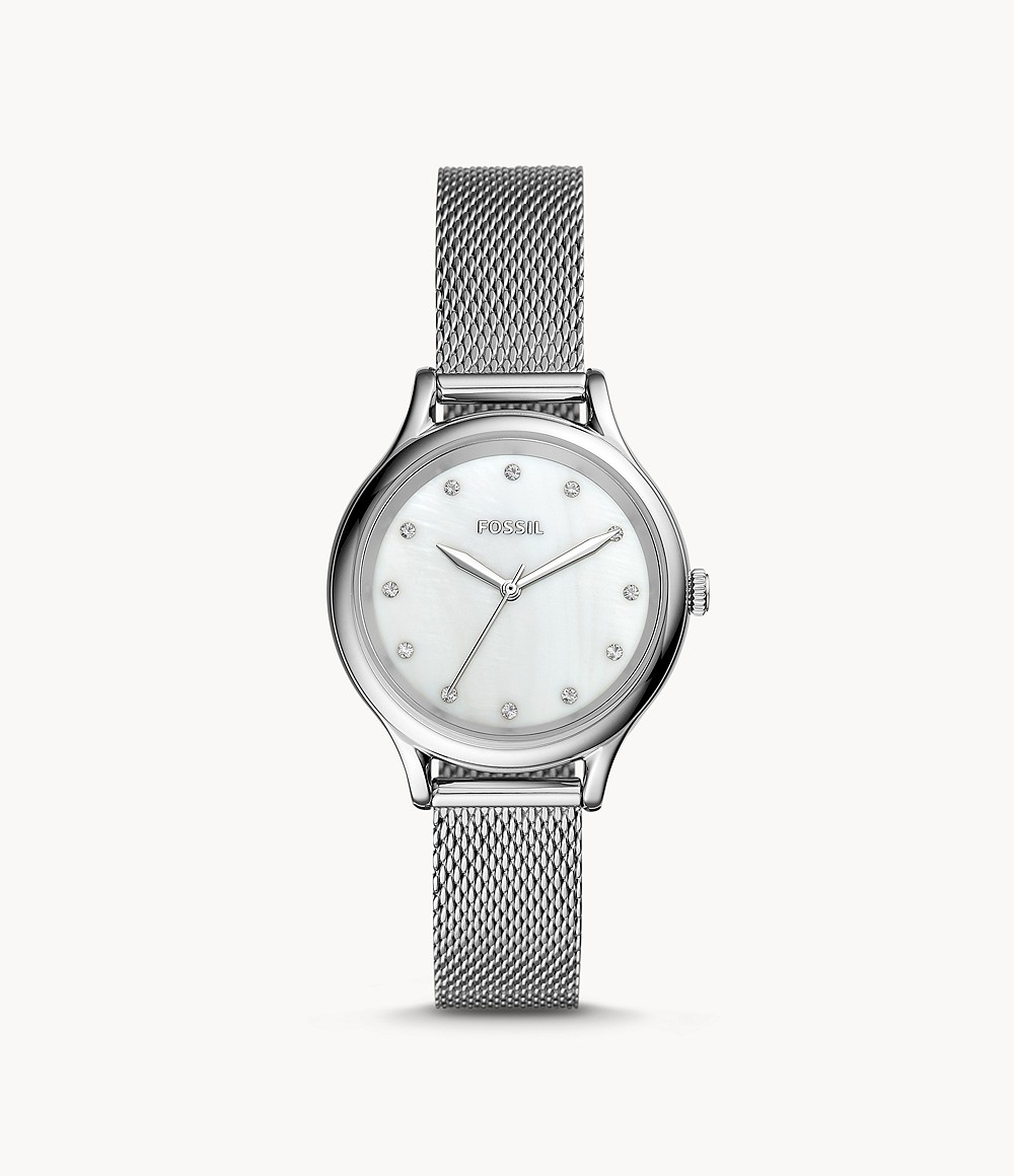 Laney Three-Hand Stainless Steel Watch Jewelry