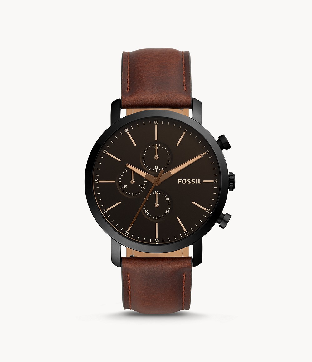 Luther Chronograph Brown Leather Watch jewelry