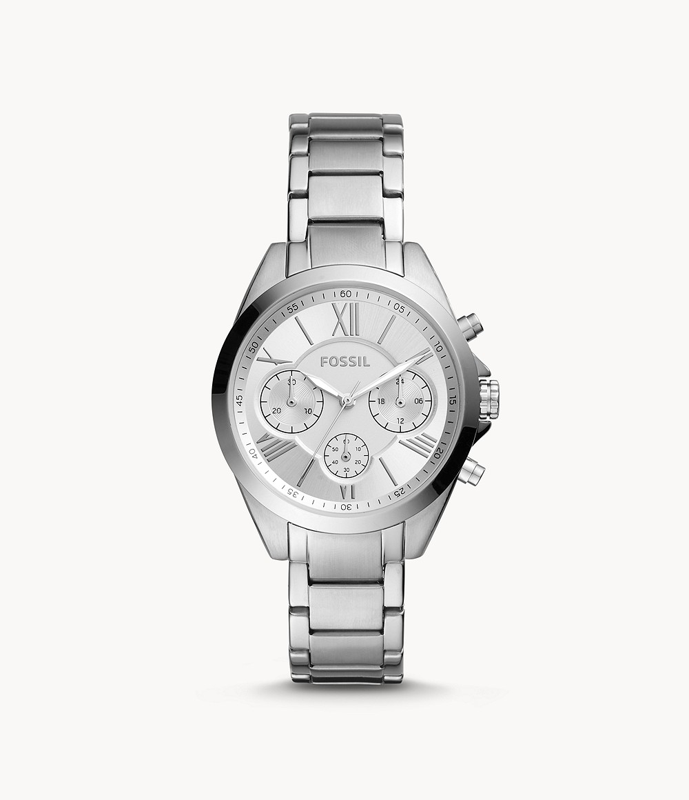 Modern Courier Midsize Chronograph Stainless Steel Watch Jewelry