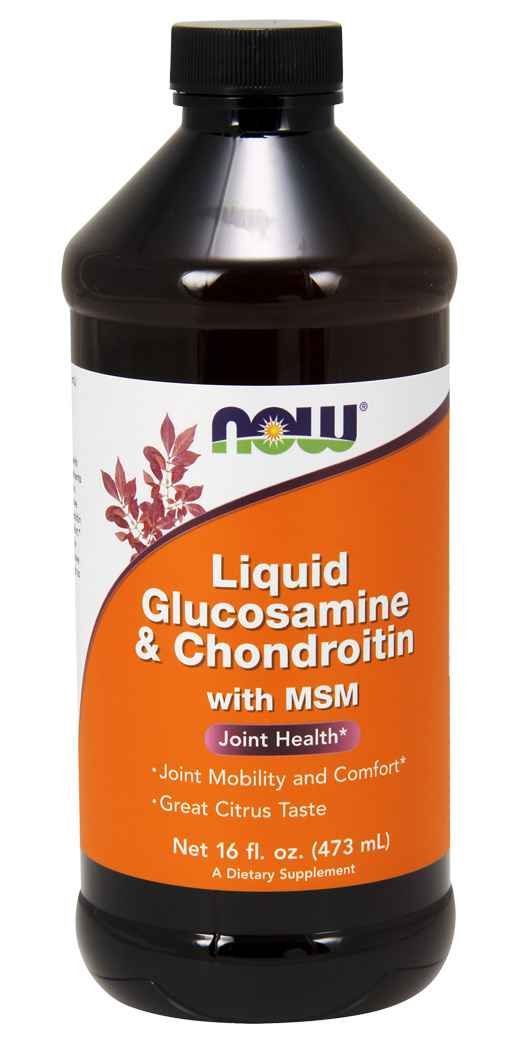 NOW FoodsLiquid Glucosamine & Chondroitin with MSM - 16 Oz