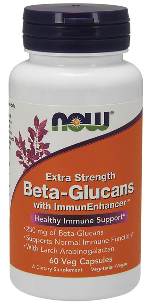 Now Foods Beta-Glucans with ImmunEnhancer™, Extra Strength Veg Capsules - Veg Capsules