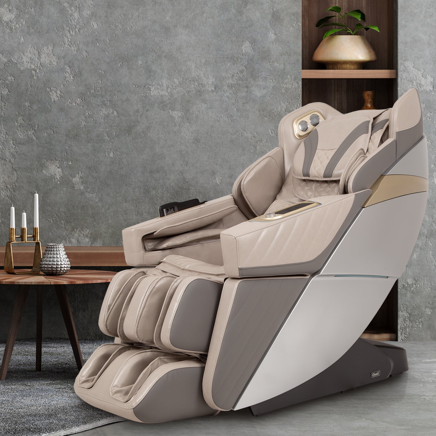 OS-3D Hamilton LE Massage Chair in Taupe