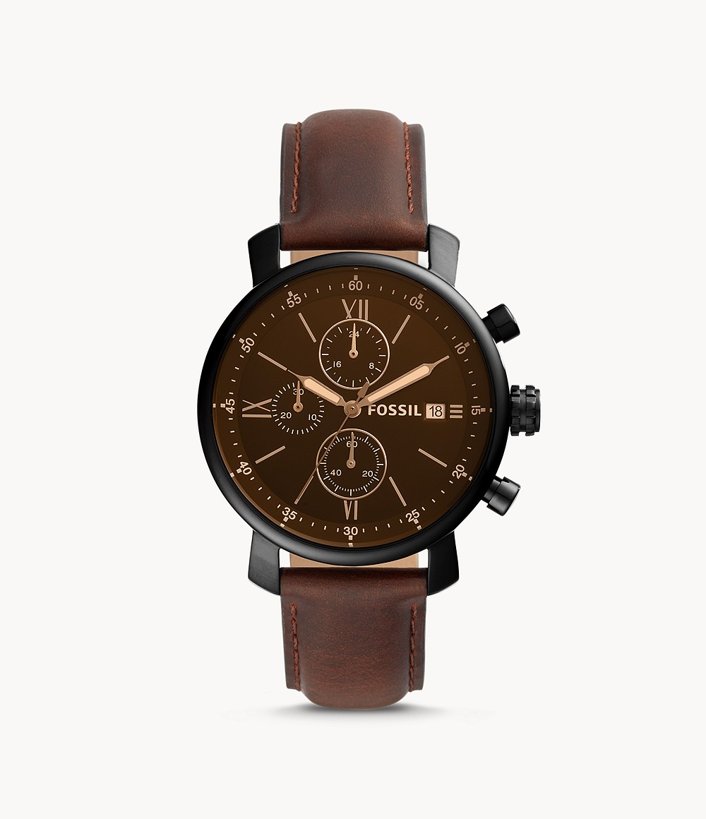 Rhett Chronograph Brown Leather Watch jewelry