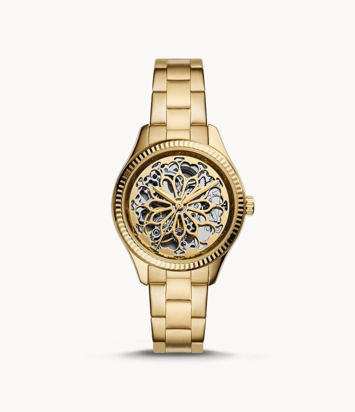 Rye Automatic Gold-Tone Stainless Steel Watch