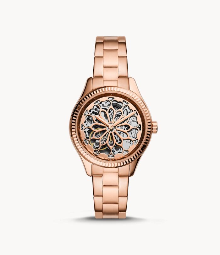 Rye Automatic Rose Gold-Tone Stainless Steel Watch