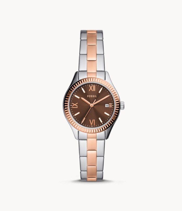 Rye Three-Hand Date Two-Tone Stainless Steel Watch