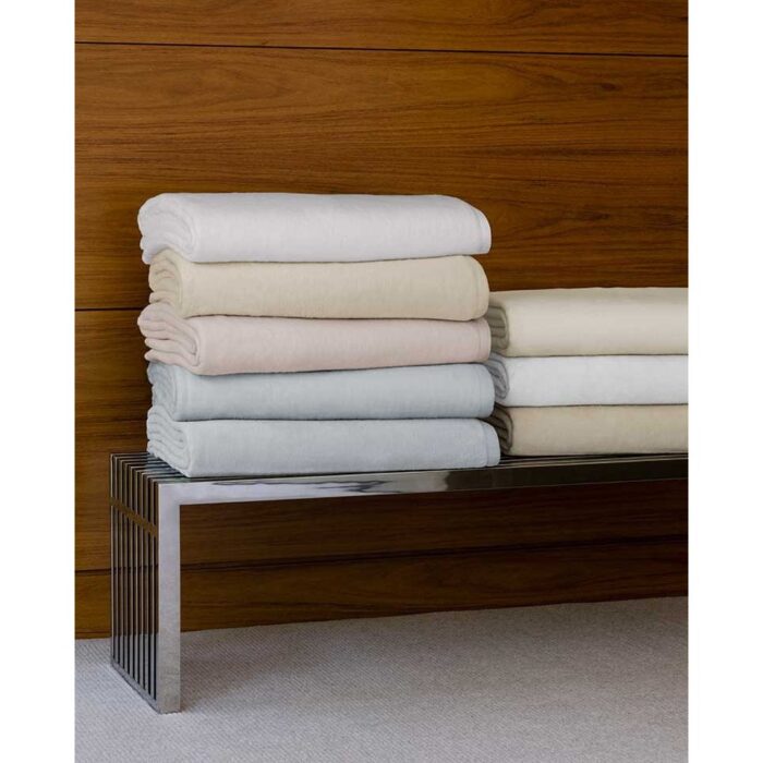 Sferra St Moritz Full/queen Blanket in Ivory, 90 in. W x 90 in. H | 100% cotton