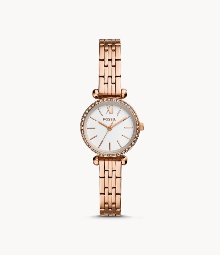 Tillie Mini Three-Hand Rose Gold-Tone Stainless Steel Watch jewelry