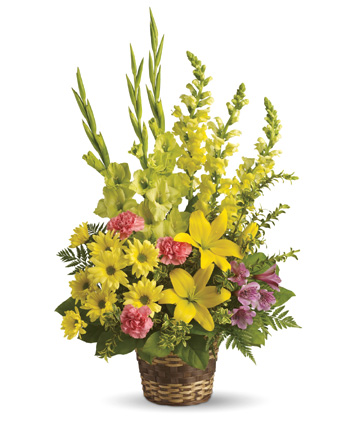 Vivid Reflections Sympathy Basket