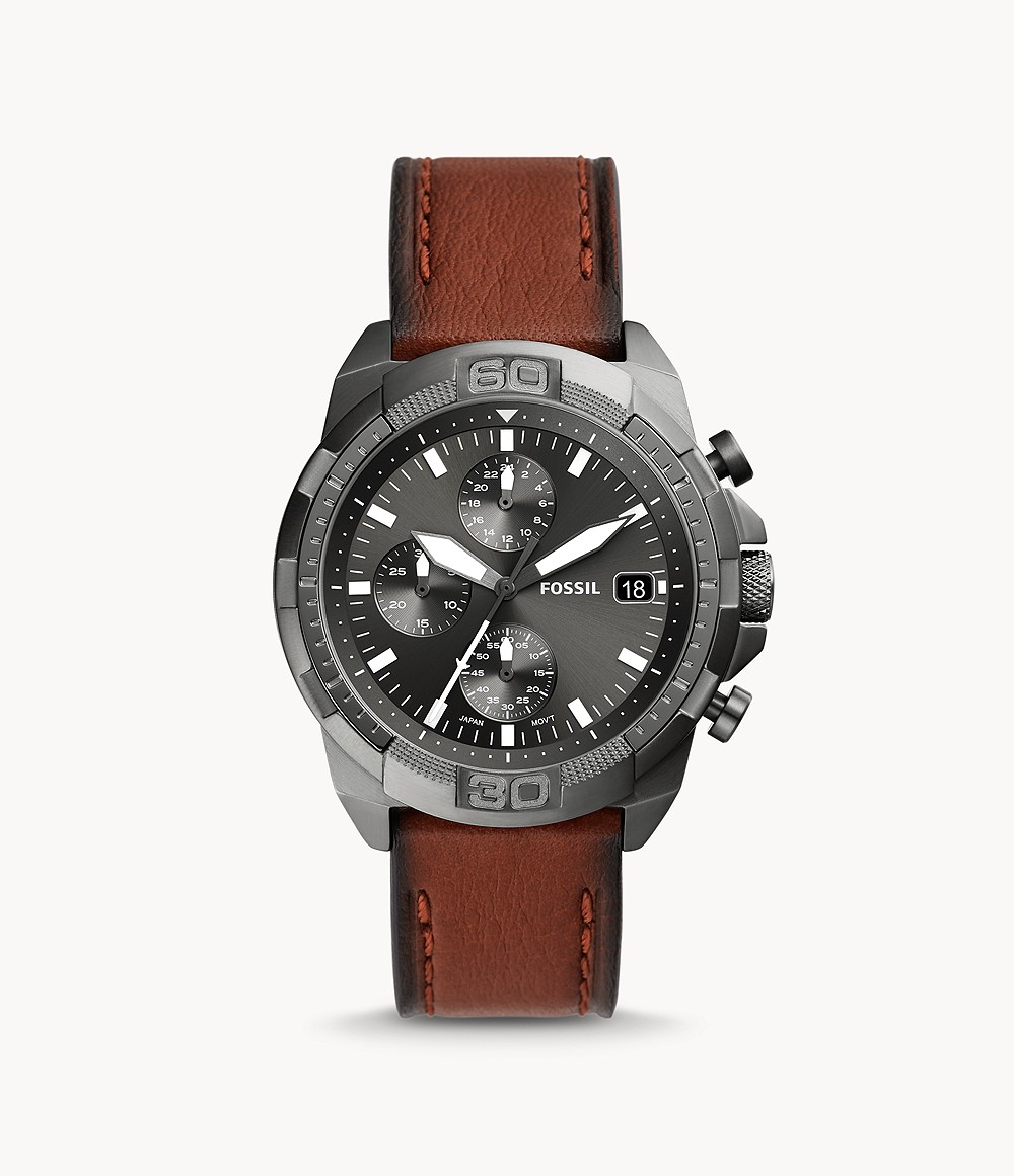 Bronson Chronograph Brown Eco Leather Watch