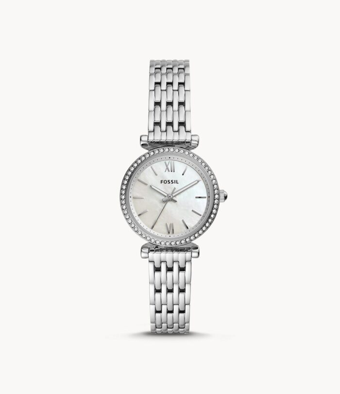 Carlie Mini Three-Hand Stainless Steel Watch jewelry