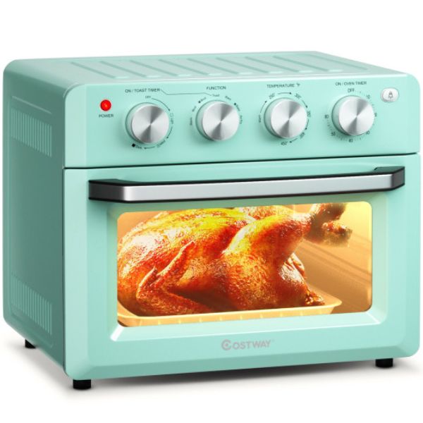 EP24685US-GN 19 qt. Dehydrate Convection Air Fryer Toaster Oven with 5 Accessories, Green