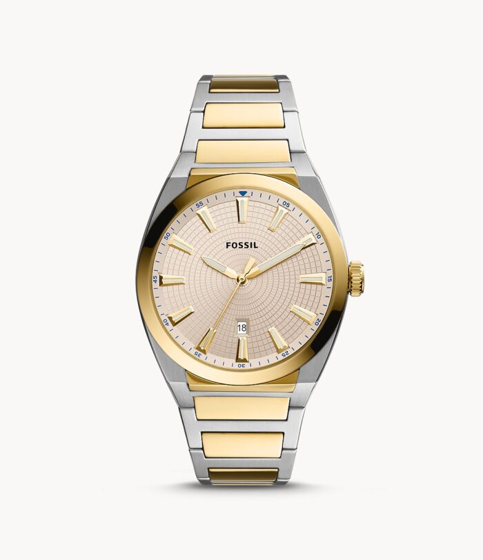 Everett Three-Hand Date Two-Tone Stainless Steel Watch