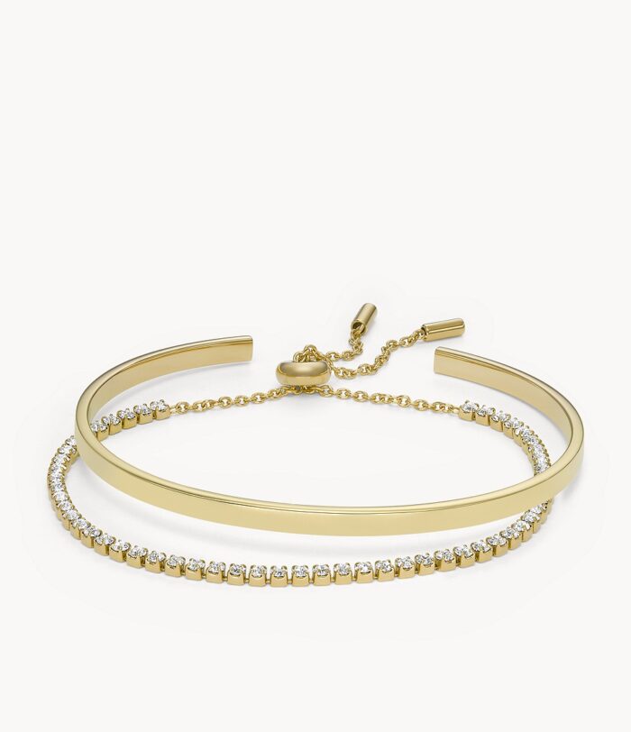 Gold-Tone Stainless Steel Bracelet Gift Set JGFTSET1052