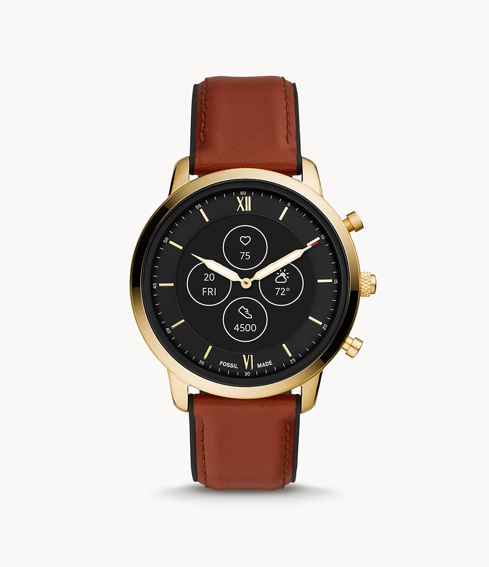 Hybrid Smartwatch Hr Neutra Brown Leather