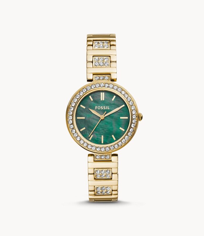 Karli Three-Hand Gold-Tone Stainless Steel Watch