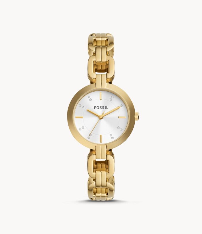 Kerrigan Three-Hand Gold-Tone Stainless Steel Watch