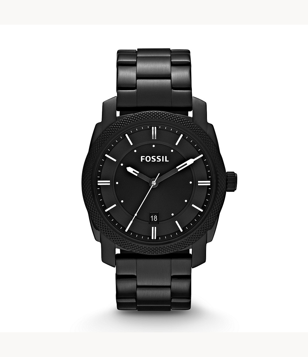 Machine Black Stainless Steel Watch